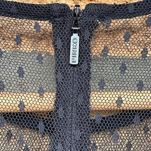 PINKO - ISACCO DRESS ISAAC - BLACK size 6 - Picture 11 of 16